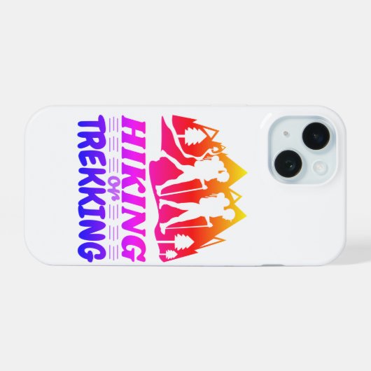 Wandelen of Trekken iPhone 15 Case (Achterkant horizontaal)