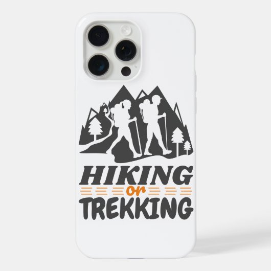 Wandelen of Trekken iPhone Hoesje (Achterkant)