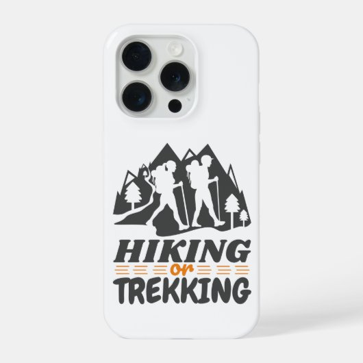 Wandelen of Trekken iPhone Hoesje (Achterkant)