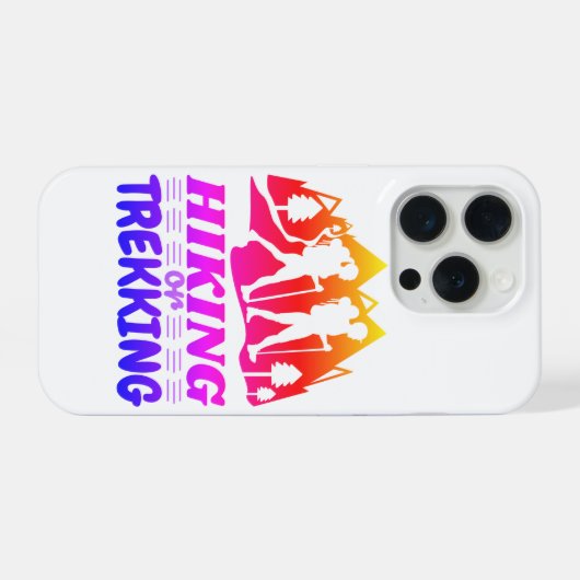 Wandelen of Trekken iPhone Hoesje (Achterkant horizontaal)