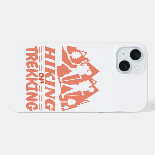 Wandelen of Trekken iPhone Hoesje (Achterkant horizontaal)