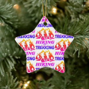 Wandelen of Trekken Keramisch Ornament