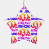 Wandelen of Trekken Keramisch Ornament (Voorkant)