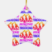 Wandelen of Trekken Keramisch Ornament (Achterkant)