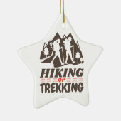Wandelen of Trekken Keramisch Ornament (Rechts)