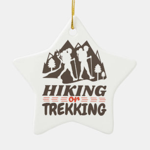 Wandelen of Trekken Keramisch Ornament