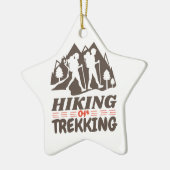 Wandelen of Trekken Keramisch Ornament (Links)