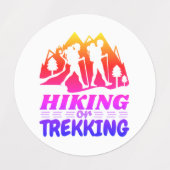 Wandelen of Trekken Labels (Design 2)