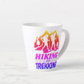 Wandelen of Trekken Latte Mok (Rechterhoek)