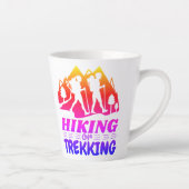 Wandelen of Trekken Latte Mok (Rechts)