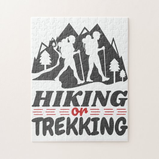Wandelen of Trekken Legpuzzel (Verticaal)