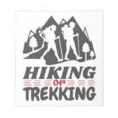 Wandelen of Trekken Notitieblok (Voorkant)