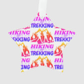 Wandelen of Trekken Ornament (achterkant)