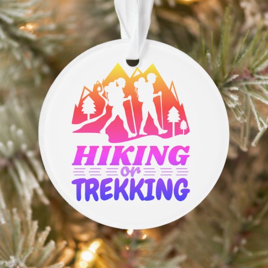 Wandelen of Trekken Ornament (Boom)