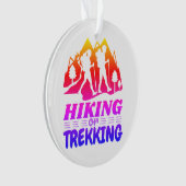 Wandelen of Trekken Ornament (voorkant)