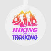 Wandelen of Trekken Ornament (voorkant)