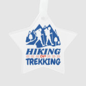 Wandelen of Trekken Ornament (achterkant)