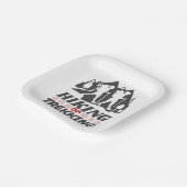 Wandelen of Trekken Papieren Bordje (Gebogen)