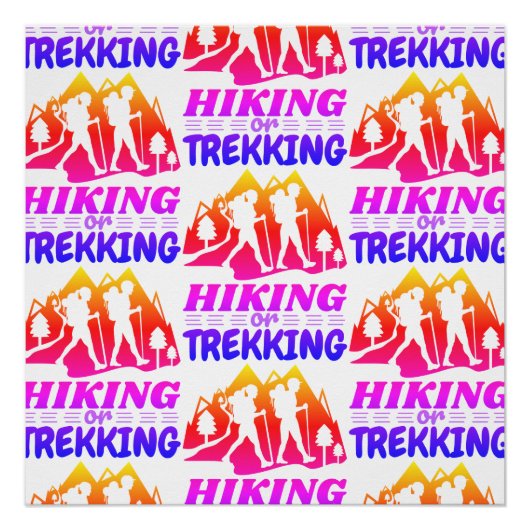 Wandelen of Trekken Perfect Poster (Voorkant)