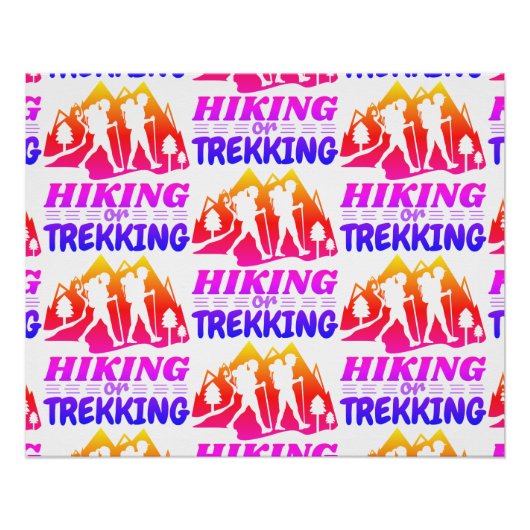 Wandelen of Trekken Perfect Poster (Voorkant)