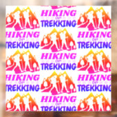 Wandelen of Trekken Raamsticker (Vel 2)
