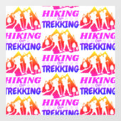 Wandelen of Trekken Raamsticker (Vel)