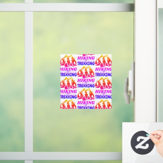 Wandelen of Trekken Raamsticker (Huis)