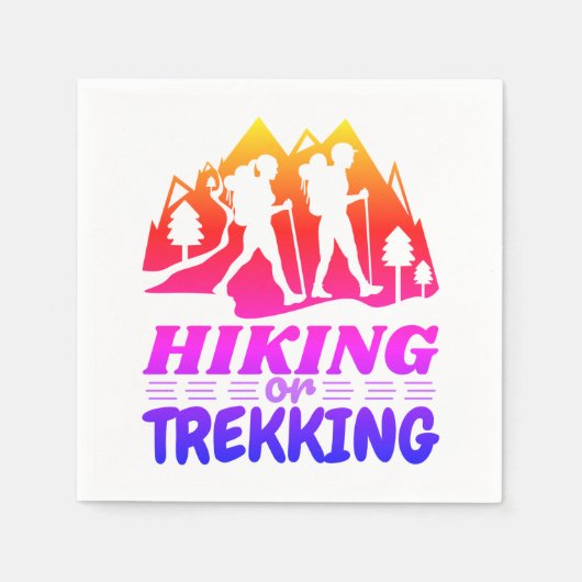 Wandelen of Trekken Servet (Voorkant)