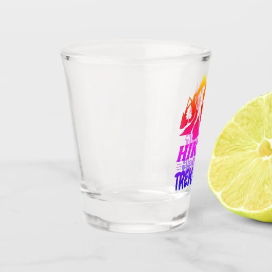 Wandelen of Trekken Shot Glas (Links)