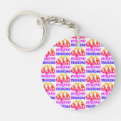 Wandelen of Trekken Sleutelhanger (Voorkant)