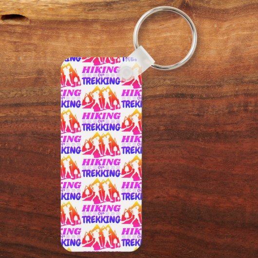 Wandelen of Trekken Sleutelhanger (Achterkant)