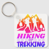 Wandelen of Trekken Sleutelhanger (Voorkant)