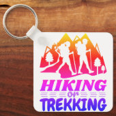 Wandelen of Trekken Sleutelhanger (Voorkant)