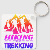Wandelen of Trekken Sleutelhanger (Achterkant)