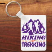 Wandelen of Trekken Sleutelhanger (Voorkant)