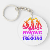 Wandelen of Trekken Sleutelhanger (Voorkant)