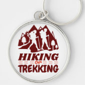 Wandelen of Trekken Sleutelhanger (Voorkant)