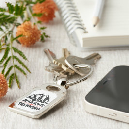 Wandelen of Trekken Sleutelhanger