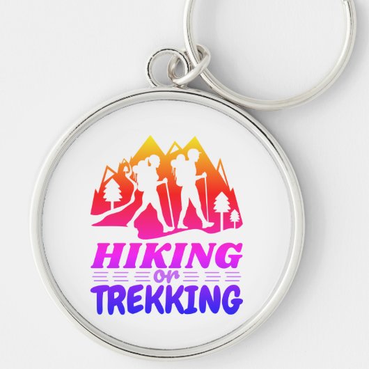 Wandelen of Trekken Sleutelhanger (Voorkant)