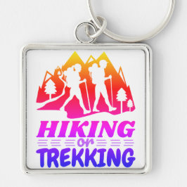 Wandelen of Trekken Sleutelhanger