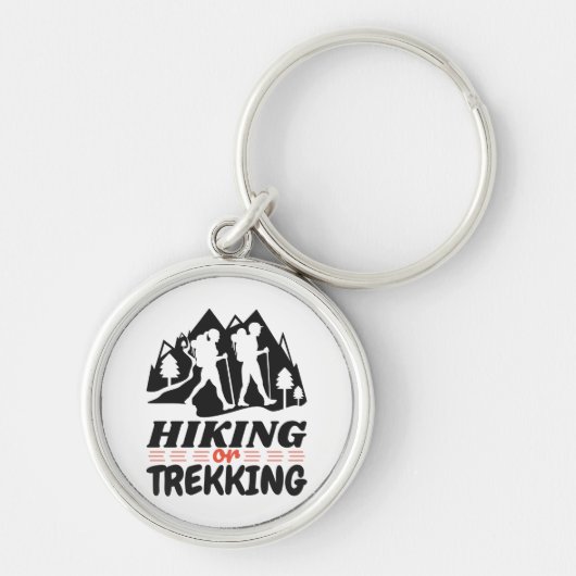 Wandelen of Trekken Sleutelhanger (Voorkant)