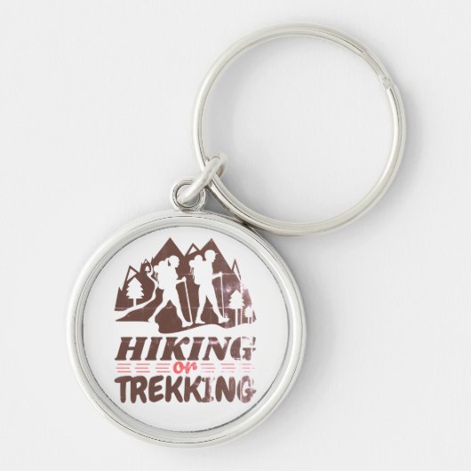 Wandelen of Trekken Sleutelhanger (Voorkant)