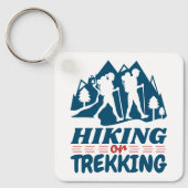 Wandelen of Trekken Sleutelhanger (Voorkant)