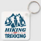 Wandelen of Trekken Sleutelhanger (Achterkant)