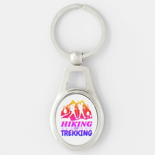 Wandelen of Trekken Sleutelhanger (Voorkant)