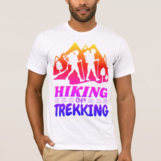 Wandelen of Trekken T-shirt (Voorkant)