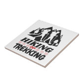 Wandelen of Trekken Tegeltje (Zijkant)