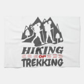 Wandelen of Trekken Theedoek (Horizontaal)