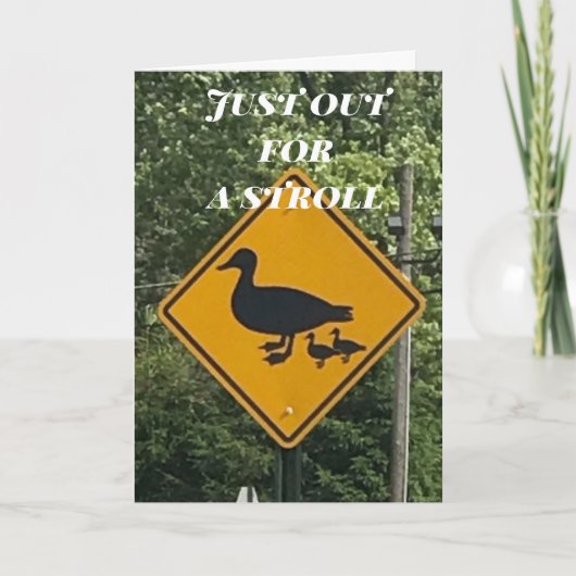 WANDELEN OM TE ZEGGEN ** GELUKKIGE VERJAARDAG ** KAART (Voorkant)