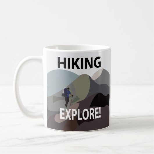 Wandelen Ontdek bergen Avontuur Wandelen Koffiemok (Links)